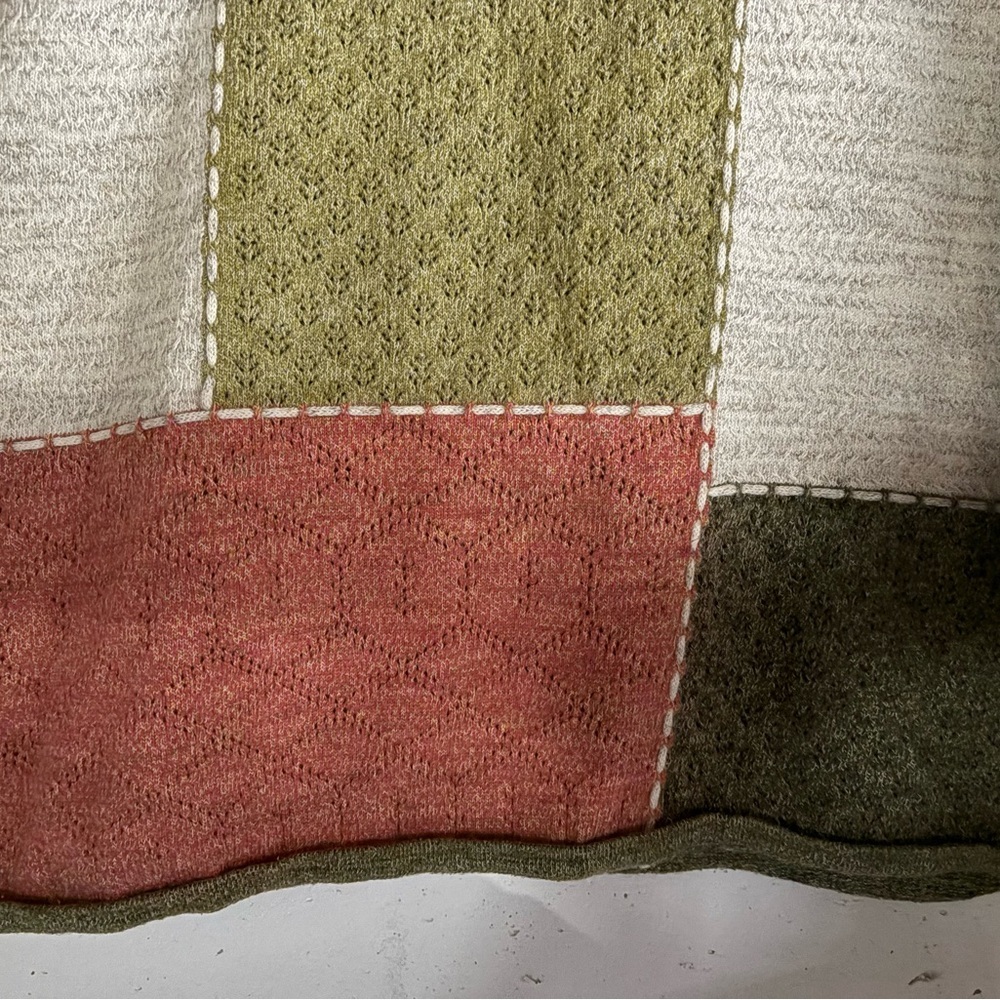 Alfred Dunner Multicolor Patchwork Sweater - Picture 6 of 6
